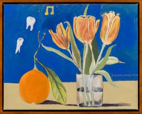 Michael Hilsman, Flowers, Orange, Teeth, 2024, Almine Rech