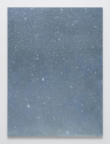 Vija Celmins, Snowfall (blue), 2022–24 , Matthew Marks Gallery