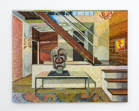 JJ Manford, Antoni Tápies House with Louise Bourgeois, & Louise Bourgeois Inspired Manford Rug, 2024, 2024, Galería Marta Cervera