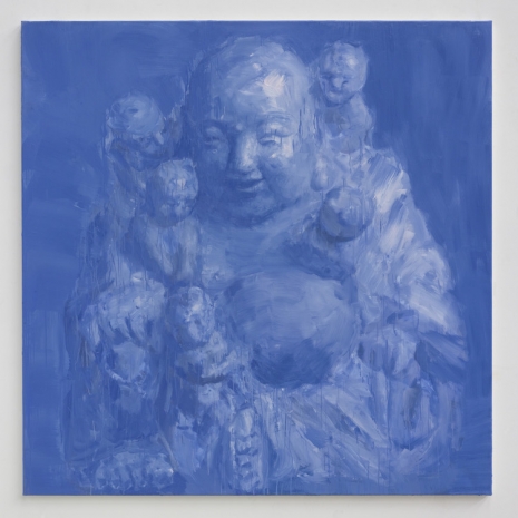 Yan Pei-Ming, Budai, Celestial Blue, 2023, MASSIMODECARLO