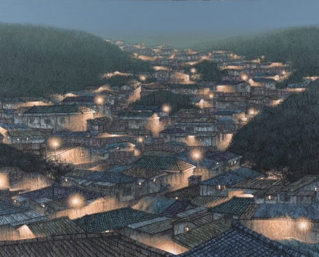 Youngju Joung , Hillside Village, 2023 , Almine Rech