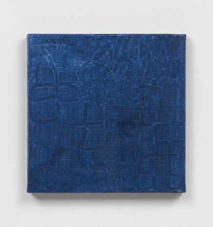 Abby Robinson, Blue Iridescent Grid Drawing, 2024 , Tilton Gallery
