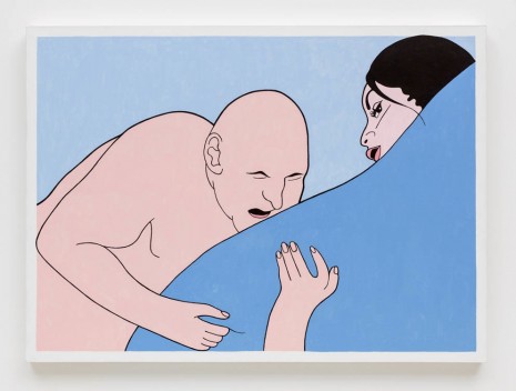 John Wesley, Blue Blanket, 2000, David Kordansky Gallery