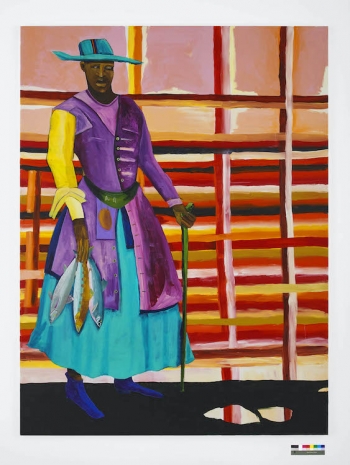 Lubaina Himid, Fish Seller: Safety or Danger, 2023, Greene Naftali