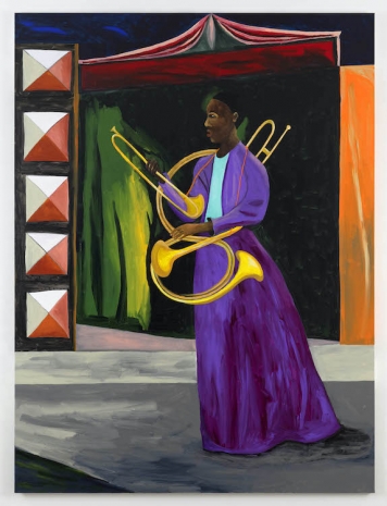 Lubaina Himid, Horn Seller, 2023, Greene Naftali