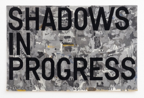 Rirkrit Tiravanija , untitled 2020 (shadows in progress) (map, 1962-63), 2020 , Galerie Chantal Crousel
