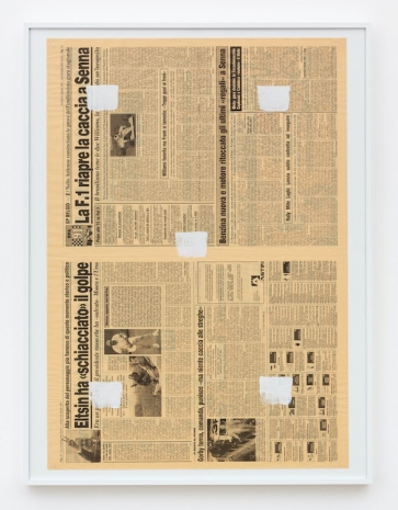 Niele Toroni , Empreintes de pinceau n°50 à intervalles réguliers de 30 cm, 1991 , Marian Goodman Gallery