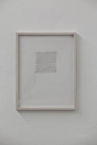 Mona Hatoum, Untitled (hair grid with knots 15), 2013, Galleria Continua