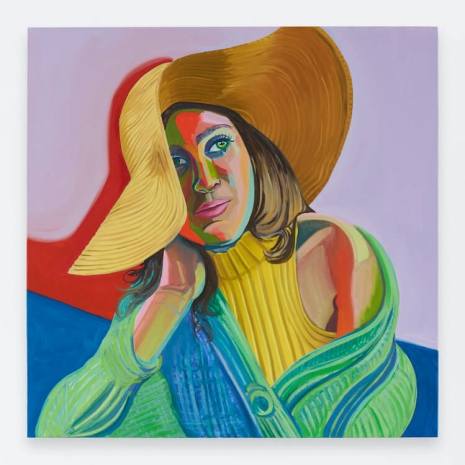 Aliza Nisenbaum, Paige’s straw hat, 2024 , Anton Kern Gallery