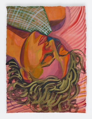 Aliza Nisenbaum, Nora’s striped awning, 2024 , Anton Kern Gallery