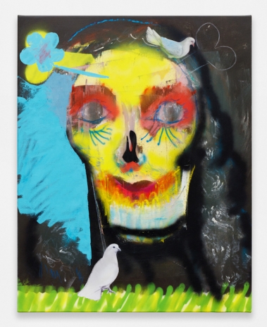 Alessandro Pessoli , Reborn skull #6, 2022 , Anton Kern Gallery