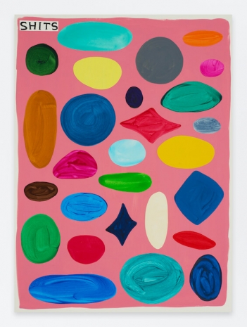 David Shrigley , Untitled (Shits), 2023 , Anton Kern Gallery