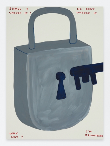 David Shrigley , Untitled (Shall I Unlock It?), 2023 , Anton Kern Gallery