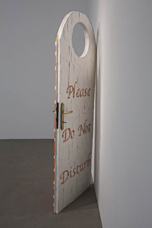 Nari Ward, Door Hanger Cream, 2013, Galleria Continua