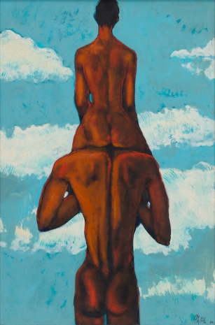 Geoffrey Holder , Woman on Man's Shoulders, Late 1970s , Victoria Miro