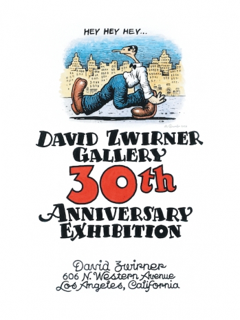 R. Crumb , David Zwirner Gallery 30th Anniversary Poster, 2023 , David Zwirner
