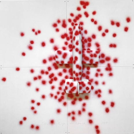 Maurizio Mochetti, Camouflage en rouge, 1987, MAAB Gallery