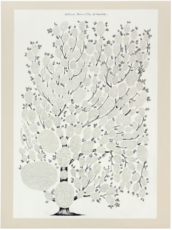 Frances Stark, (Do)lorem ipsum / Tree of Knowledge, 2024, Galerie Buchholz