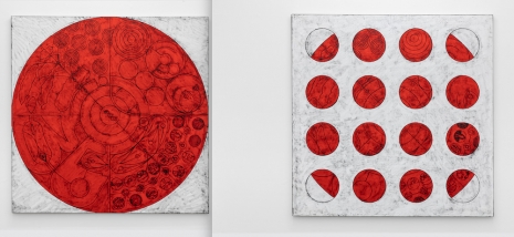 Matt Mullican, Untitled (Red Cosmology & Details), 2024 , Mai 36 Galerie
