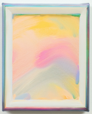 Gioele Amaro, Pink, Yellow, Frame, Pastels, Paper, Wind, 2024, Galerie Forsblom