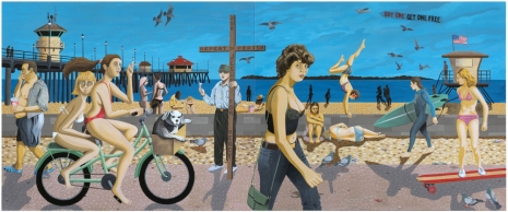 Ed Templeton, A Sunday Afternoon in Huntington Beach, 2024 , Tim Van Laere Gallery