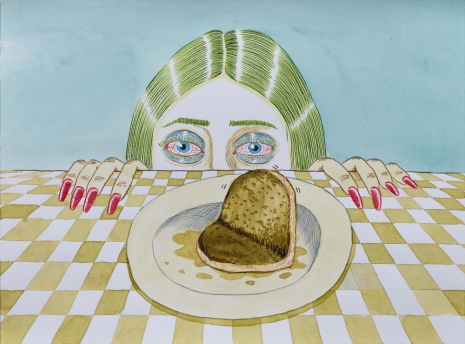 Ed Templeton, Hypnotize a pancake, 2022 , Tim Van Laere Gallery