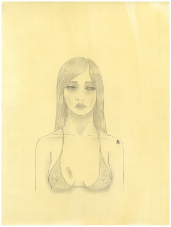 Ed Templeton, Girl with fly on shoulder, 2015 , Tim Van Laere Gallery