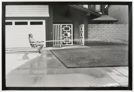 Ed Templeton, Man waters Lawn, Suburbia, Huntington Beach, 2013 - 2024 , Tim Van Laere Gallery