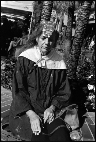 Ed Templeton, Woman on smoke break dyes hair, HB, 2018 - 2024 , Tim Van Laere Gallery