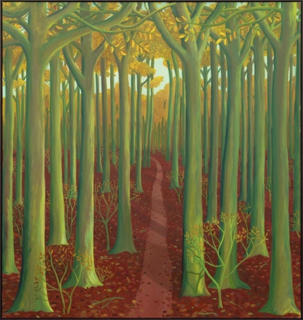 Ben Sledsens, Autumn Forest Path, 2023 , Tim Van Laere Gallery