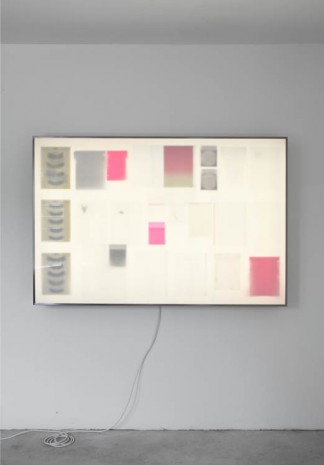 Gabriel Kuri, Inverted lightbox 09, 2013, Galleria Franco Noero