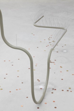 Gabriel Kuri, Broken line 1 (detail), 2013, Galleria Franco Noero