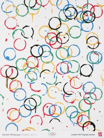 Rachel Whiteread , Rachel Whiteread's poster for the 2012 London Summer Olympics, featuring 