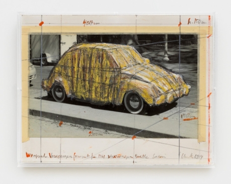 Christo , Wrapped Volkswagen (Project for 1961 Volkswagen Beetle Saloon), 2014, Gagosian