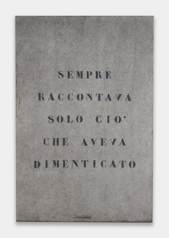 Vincenzo Agnetti , Ritratto di uomo, 1971 , Cardi Gallery