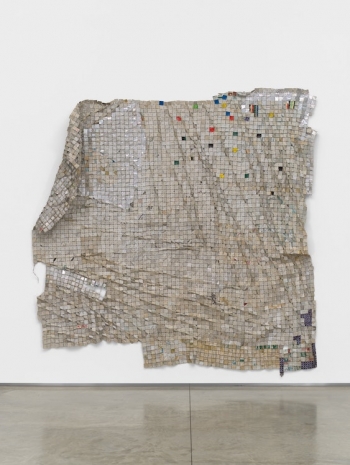 El Anatsui , Bloodshot Eyes Don’t Mean Seriousness, Clenched Teeth Don’t Either, 2023 , Marianne Boesky Gallery