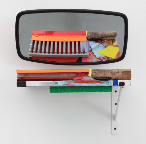 Jessica Stockholder, Landscape & Truck Mirror [JS 845], 2020, Marianne Boesky Gallery