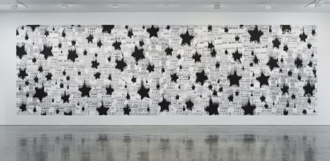 Gary Simmons, Black Star Shower, 2013, Regen Projects