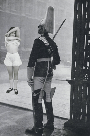 Georges Hugnet, Untitled (Scantily Clad Girl Exposing Herself to Palace Guard), c. 1935 , The Mayor Gallery