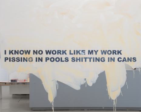 Peter Bonde, I KNOW NO WORK LIKE MY WORK PISSING IN POOLS SHITTING IN CANS, 2023 , Galerie Barbara Thumm