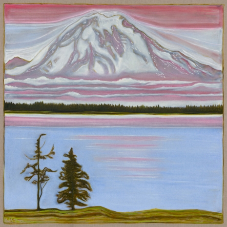 Billy Childish, tahoma and 2 trees, 2024 , Lehmann Maupin