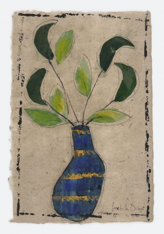 Isabella Ducrot, Blue Pot and Leaves, 2023 , Galerie Gisela Capitain