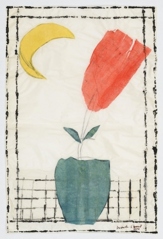 Isabella Ducrot, Red flower with moon, 2023 , Galerie Gisela Capitain