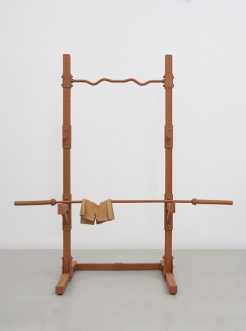 Matthew Barney, Power Rack with Fractured Barbell, 2024 , Gladstone Gallery
