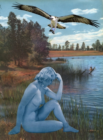 Marnie Weber, Blue Day With Falcon (8.12.12), 2012 , Praz-Delavallade