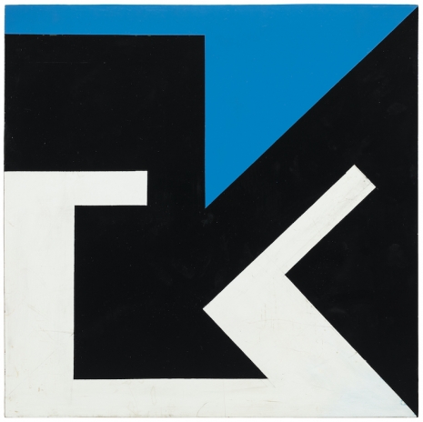 Lars-Gunnar Nordström, Sommitelma (sini-valko-musta), 1950-luku , Galerie Forsblom