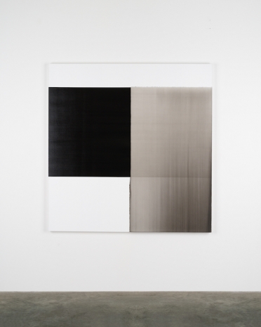 Callum Innes, Exposed Painting Lamp Black, 2024 , Alfonso Artiaco