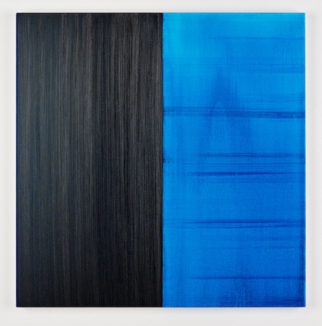 Callum Innes, Untitled Lamp Black / Phthalocyanine Blue, 2024 , Alfonso Artiaco