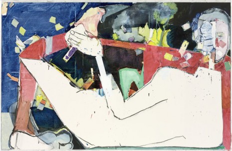 Magnus Plessen, Red and white body, 2013, Gladstone Gallery