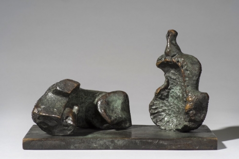 Henry Moore, Two Piece Reclining Figure: Maquette No. 2, 1961 , Gagosian